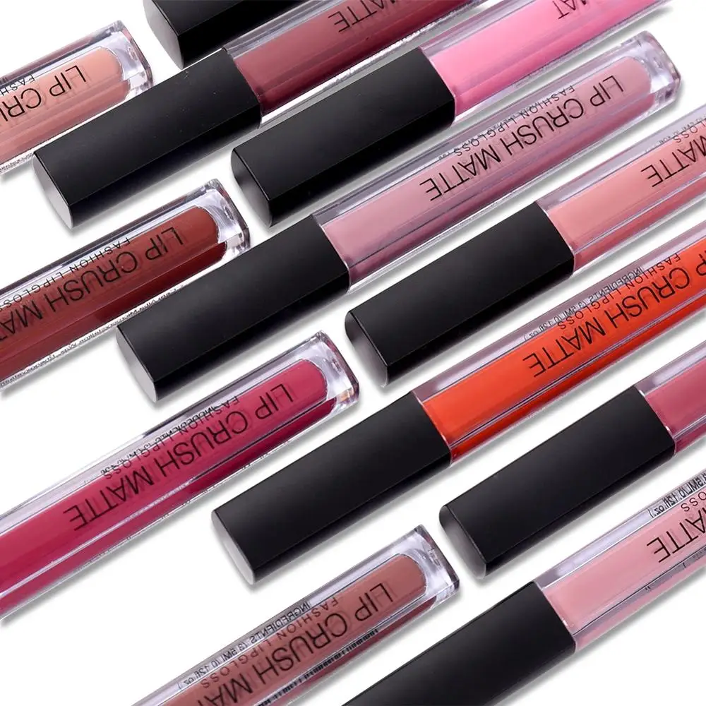 Lipgloss Matte 12 Colors Lip Gloss Velvety Lipstick Liquid Matte Waterproof Lip Tint Full & rich Sexy Lip Makeup Cosmetic
Lipgloss Matte 12 Colors Lip Gloss Velvety Lipstick Liquid Matte Waterproof Lip Tint Full & rich Sexy Lip Makeup Cosmetic