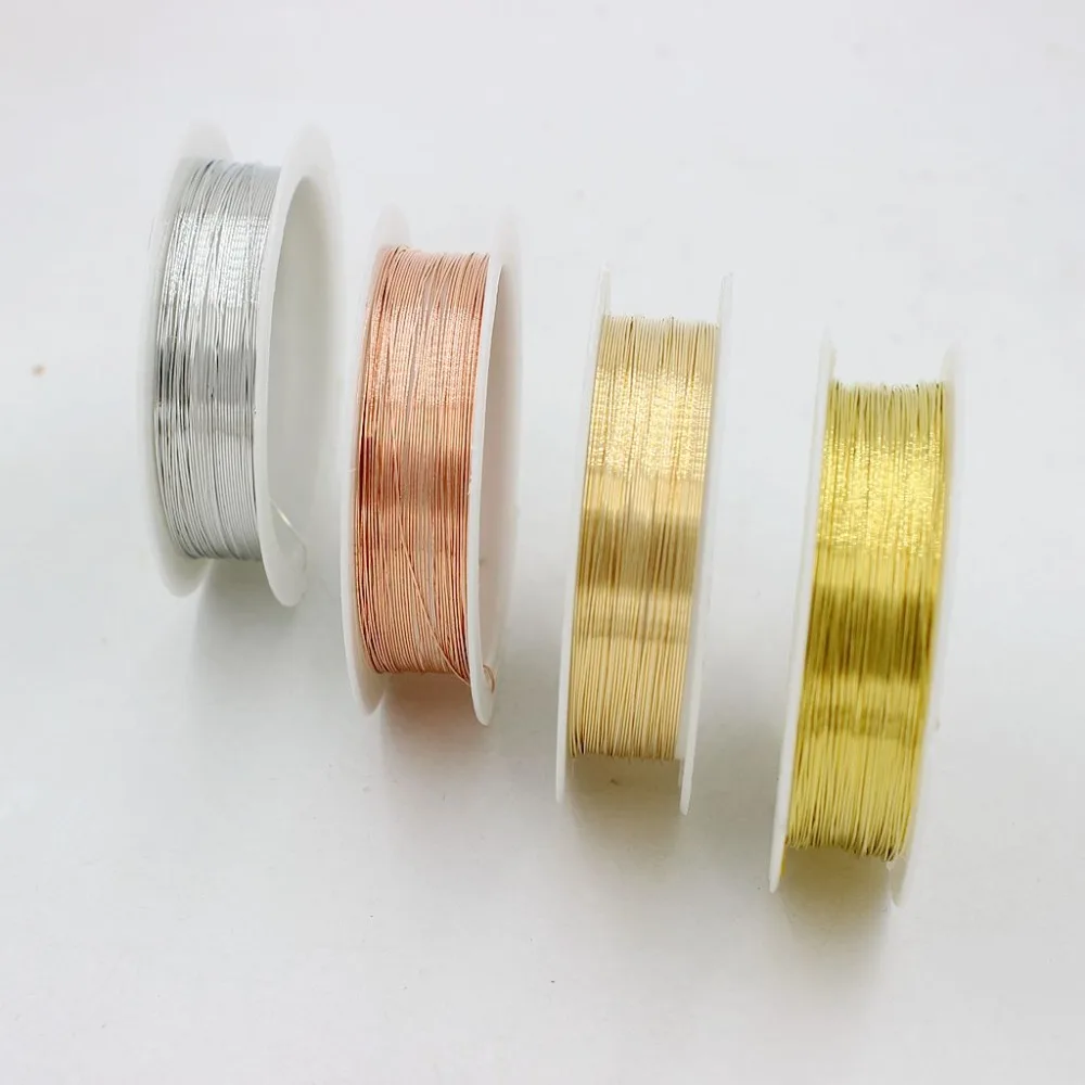 Free Shipping Copper Wire 0.2/0.25/0.3/0.4/0.5/0.6/0.8/1.0mm Silver Gold Copper Color 1 Roll 2-20M Beading Cord Findings DIY
Free Shipping Copper Wire 0.2/0.25/0.3/0.4/0.5/0.6/0.8/1.0mm Silver Gold Copper Color 1 Roll 2-20M Beading Cord Findings DIY