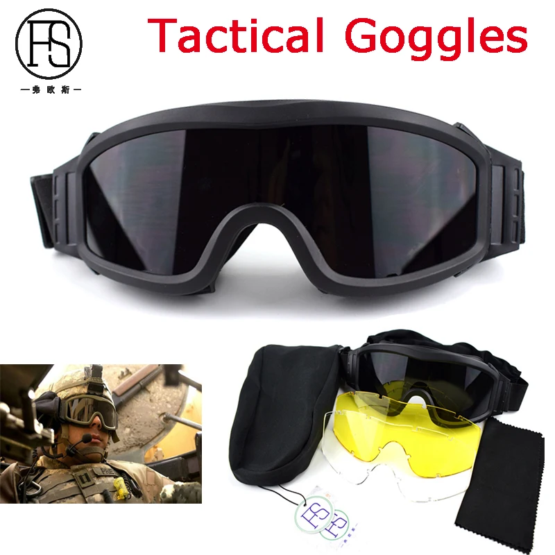 Tactical Outdoor Sport Safety Goggles UV400 Protection War Game Airsoft Paintball Glasses Army Military Shooting Glasses
Tactical Outdoor Sport Safety Goggles UV400 Protection War Game Airsoft Paintball Glasses Army Military Shooting Glasses