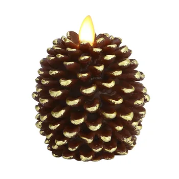 Ksperway Unscented Real Wax Flameless Pinecone Candles with Movign Wick and Timer Brown 3*4 inch
Ksperway Unscented Real Wax Flameless Pinecone Candles with Movign Wick and Timer Brown 3*4 inch