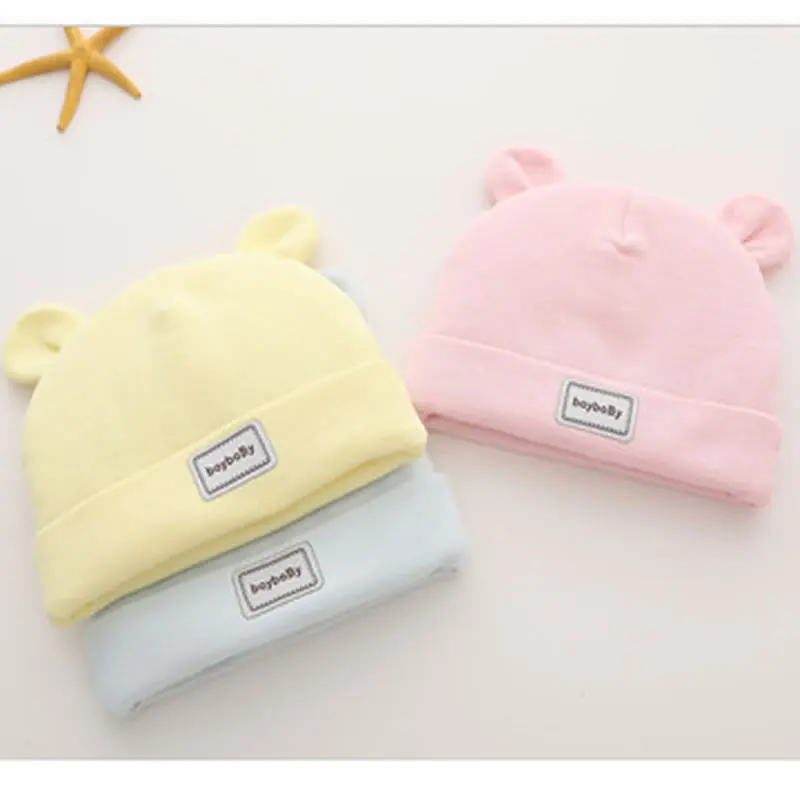 newborn baby Autumn and winter single layer hat new born cotton tire cap 0-3 months baby cute hat pure cotton bear style
newborn baby Autumn and winter single layer hat new born cotton tire cap 0-3 months baby cute hat pure cotton bear style