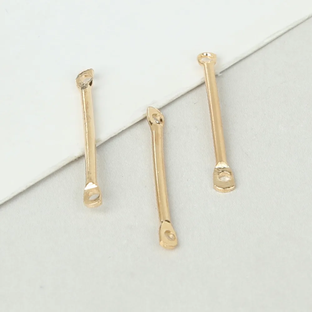50pcs Iron Double hole hanging Rod Plated KC-Gold Charms Pendant Connectors For DIY Jewelry Making
50pcs Iron Double hole hanging Rod Plated KC-Gold Charms Pendant Connectors For DIY Jewelry Making