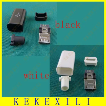 25pcs Black+25pcsWhite DIY Micro USB Type B Male 5pin Four Piece Assembly Connector Plug Socket , 4 in 1, free shipping
25pcs Black+25pcsWhite DIY Micro USB Type B Male 5pin Four Piece Assembly Connector Plug Socket , 4 in 1, free shipping