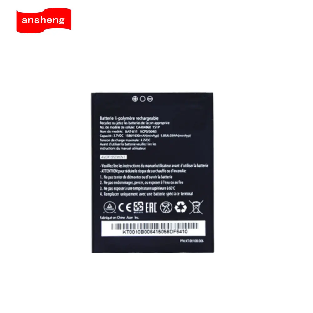 High Quality 1630mAh BAT-611 battery for Acer Liquid Z4 Z140 Z160 BAT611 (1ICP5/50/65) Cellphone
High Quality 1630mAh BAT-611 battery for Acer Liquid Z4 Z140 Z160 BAT611 (1ICP5/50/65) Cellphone