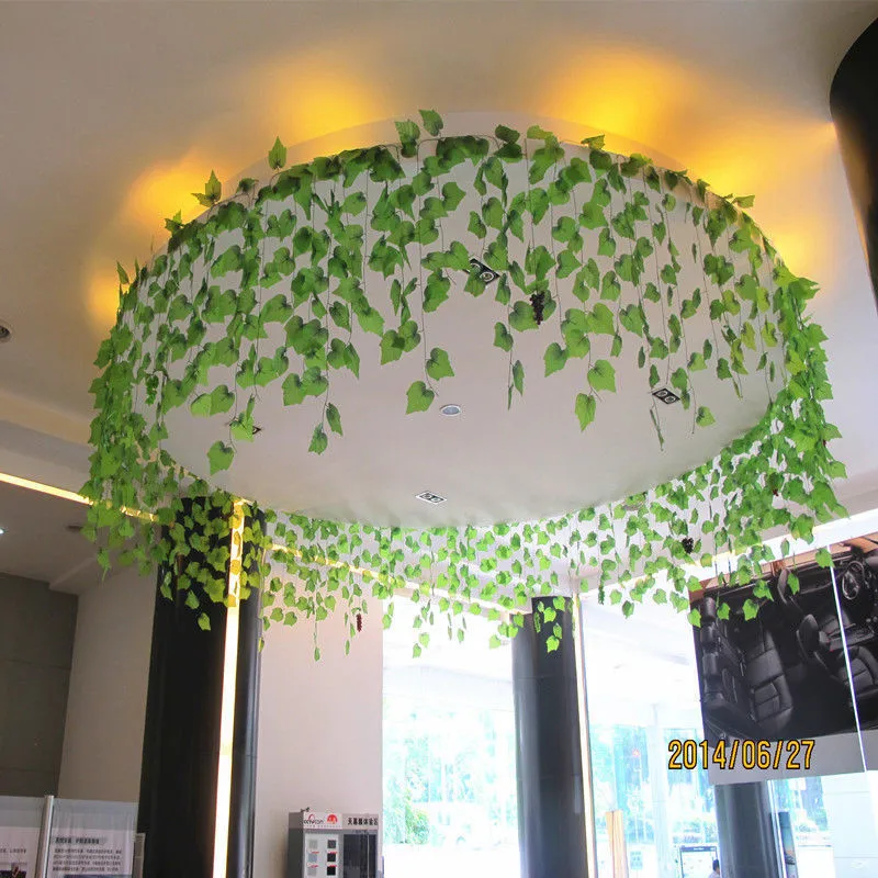 2.4m Artificial Ivy Grape Leaf Garland Plants Vine Fake Foliage Flowers Wedding Home Decorate Beautiful Popular Home Decor
2.4m Artificial Ivy Grape Leaf Garland Plants Vine Fake Foliage Flowers Wedding Home Decorate Beautiful Popular Home Decor