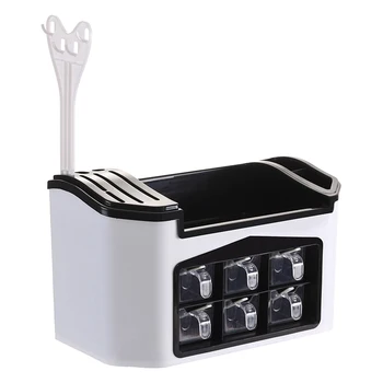 Kitchen Organizer Spice Rack Seasoning Spices Storage Box Cutlery Rack with Hook Herb & Spice Tools Knife Holder Accessor
Kitchen Organizer Spice Rack Seasoning Spices Storage Box Cutlery Rack with Hook Herb & Spice Tools Knife Holder Accessor
