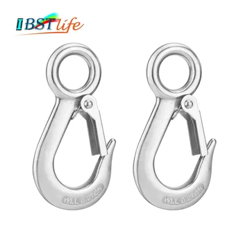 2PCS 0.2T 304 Stainless Steel Round Eye Lifting Snap Hook cargo snap hook crane hook marine rigging hardware accessories
2PCS 0.2T 304 Stainless Steel Round Eye Lifting Snap Hook cargo snap hook crane hook marine rigging hardware accessories