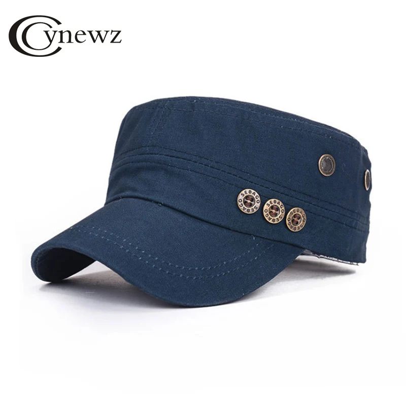 Military Hats Men&Women Fashion Adjustable Everyday Cotton Washable Hat Sun Cap Simple Design Quality Button Mature Flat Top Cap
Military Hats Men&Women Fashion Adjustable Everyday Cotton Washable Hat Sun Cap Simple Design Quality Button Mature Flat Top Cap