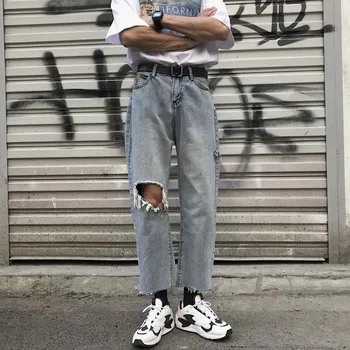 2019 Spring New Korean Version Of The Wild Japanese Nine Hong Taste Hole 9 Points Loose Jeans Hip Hop
2019 Spring New Korean Version Of The Wild Japanese Nine Hong Taste Hole 9 Points Loose Jeans Hip Hop