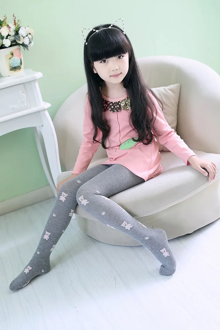 Spring/Autumn Kids Tights Cotton Baby Girl Children Pantyhose Stockings