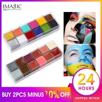 IMAGIC Face Paint Body Painting 12 Colors Drawing Pigment Painting with brush Face Makeup Painting Pigments Pumpkin Halloween
IMAGIC Face Paint Body Painting 12 Colors Drawing Pigment Painting with brush Face Makeup Painting Pigments Pumpkin Halloween