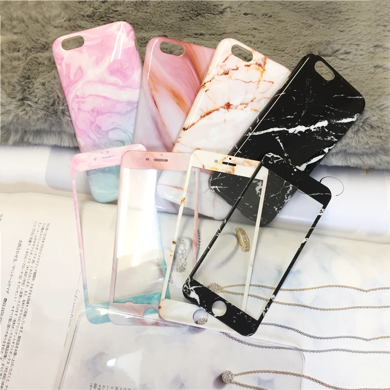Marble Cases + Screen Protector Tempered Glass Case For iPhone 7 7Plus Soft Gel TPU Cover Marble Case for Apple iPhone 6 6s Plus
Marble Cases + Screen Protector Tempered Glass Case For iPhone 7 7Plus Soft Gel TPU Cover Marble Case for Apple iPhone 6 6s Plus