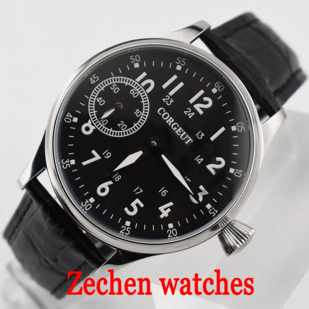 Corgeut 44mm luminous watch hand-winding 6497 mechanical watch fashion men's watch
Corgeut 44mm luminous watch hand-winding 6497 mechanical watch fashion men's watch