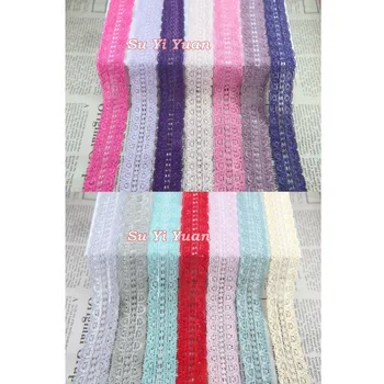 10 yards/lot 24mm width Elastic Stretch Lace trim DIY headband sewing garment accessories
10 yards/lot 24mm width Elastic Stretch Lace trim DIY headband sewing garment accessories