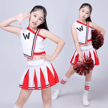 Children Competition Cheerleaders Suit Boys Girls School Cheer Team Uniforms Kids Student Stage Show Calisthenics Suit
Children Competition Cheerleaders Suit Boys Girls School Cheer Team Uniforms Kids Student Stage Show Calisthenics Suit