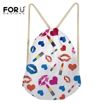 FORUDESIGNS Women Drawstring Backpack Sexy Red Lip makeup Pattern Fashion Lightweight Organizer for Woman Girls Sports Gym Bag
FORUDESIGNS Women Drawstring Backpack Sexy Red Lip makeup Pattern Fashion Lightweight Organizer for Woman Girls Sports Gym Bag