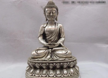 USPS to USA S1096 Chinese Buddhism Temole White Copper Bronze Silver Sakyamuni Rulai Buddha Statue
USPS to USA S1096 Chinese Buddhism Temole White Copper Bronze Silver Sakyamuni Rulai Buddha Statue
