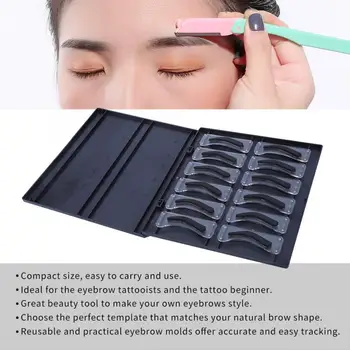 Portable Upgrated Tattoo Kit 12pcs Eyebrow Templates Plastic Eyebrow Tattoo Cards Grooming Stencil Eyebrow Stencils
Portable Upgrated Tattoo Kit 12pcs Eyebrow Templates Plastic Eyebrow Tattoo Cards Grooming Stencil Eyebrow Stencils