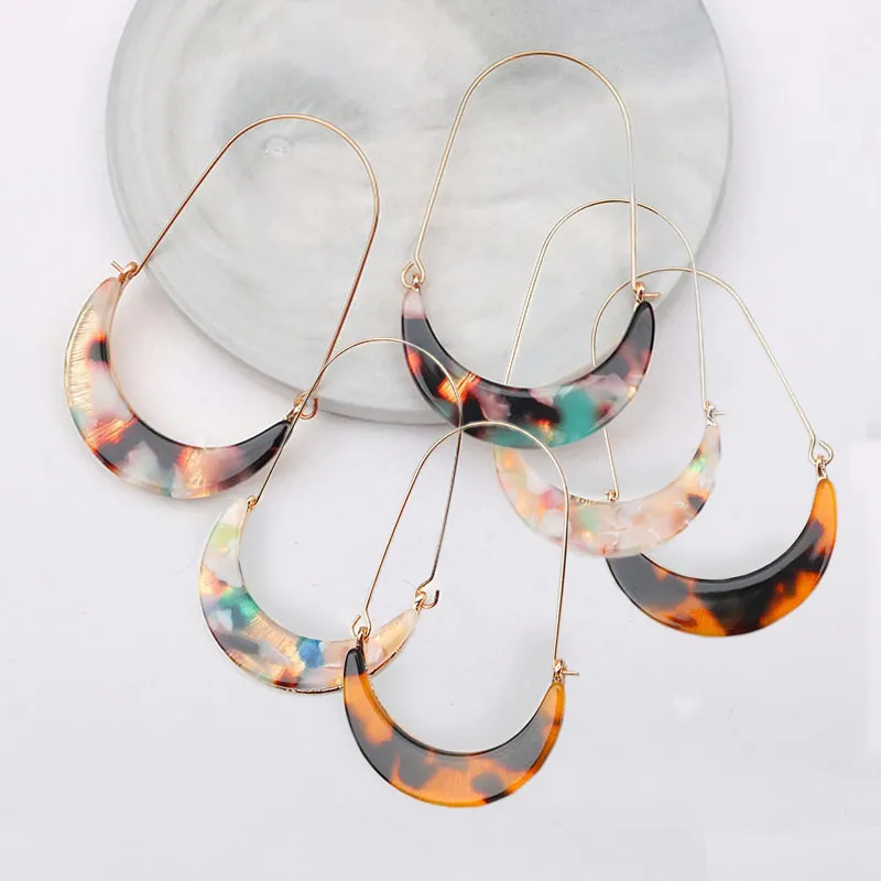 Punk Style Trendy Large Smooth Circle Earrings New Shell Acetate Drop Fashion Moon Crescent Hoop Earrings Jewelry Brincos
Punk Style Trendy Large Smooth Circle Earrings New Shell Acetate Drop Fashion Moon Crescent Hoop Earrings Jewelry Brincos