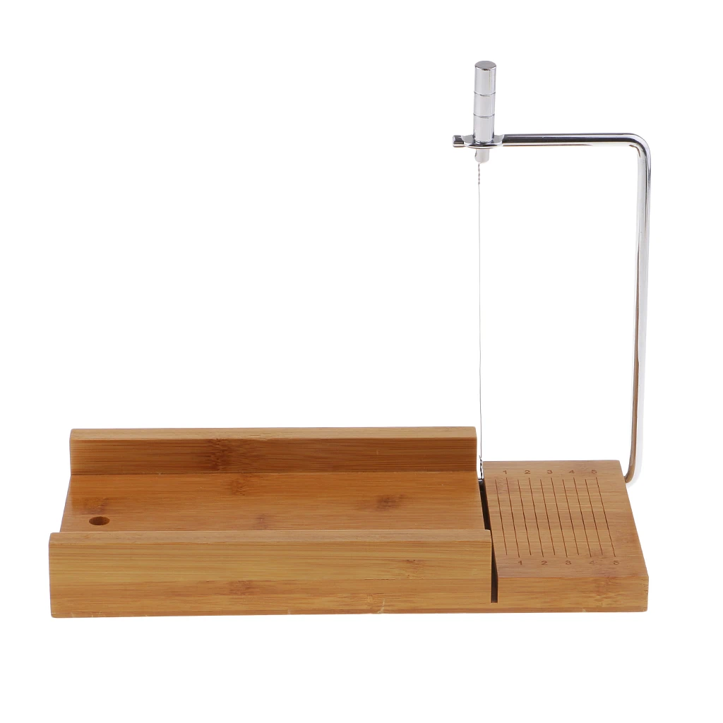 Wooden Stainless Steel Soap Cutter Soap Making Cutting Tool With Wire Slicer
