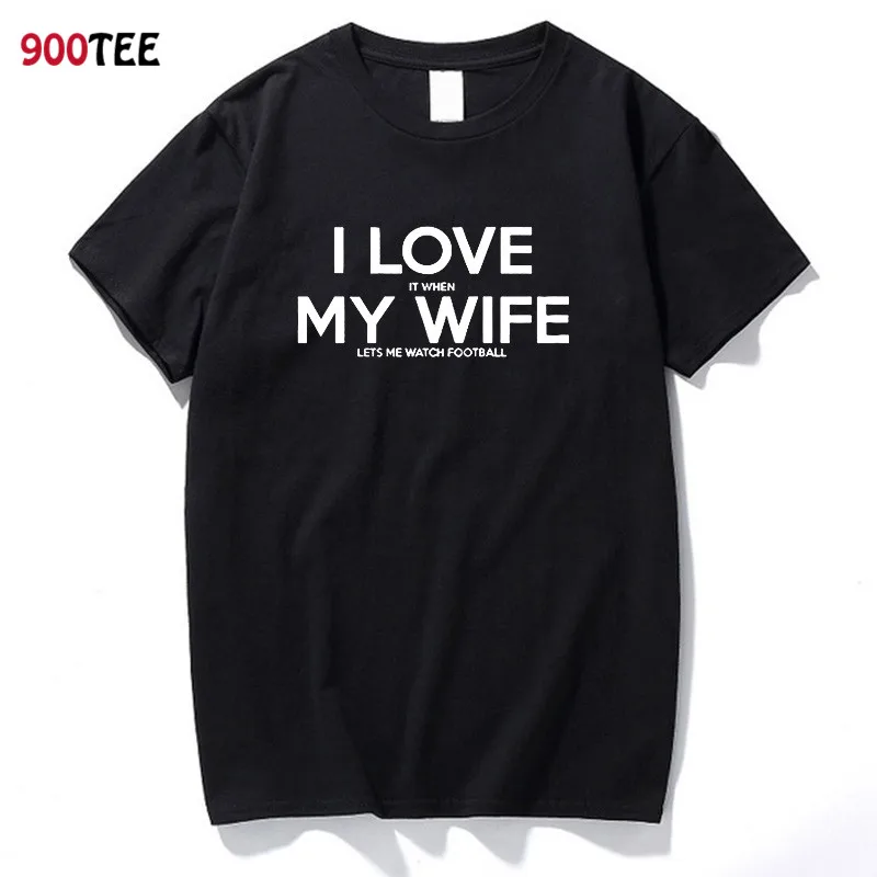 Fashion New Men T Shirt Cotton Short Sleeve Black Summer Tops Letter Print I Love My Wife Funny T-shirt Men Loose Fit Clothing
Fashion New Men T Shirt Cotton Short Sleeve Black Summer Tops Letter Print I Love My Wife Funny T-shirt Men Loose Fit Clothing