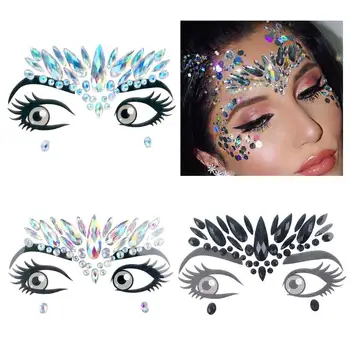 

1PC Face Jewels Crystal Temporary Eyes Tattoos Transfer Eyeshadow Eyeliner Face Stickers Body Eye Accessories