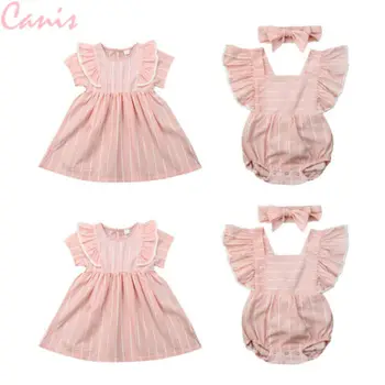 Pudcoco Sister Matching Outfits Toddler Baby Infant Striped Romper Jumpsuit Kids Girl Princess Dress Party Children Clothes
Pudcoco Sister Matching Outfits Toddler Baby Infant Striped Romper Jumpsuit Kids Girl Princess Dress Party Children Clothes