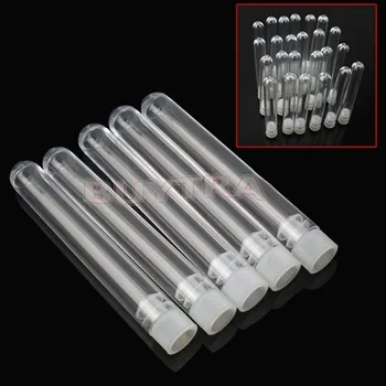 20Pcs/Pack 12x75mm Clear Plastic Test Tubes Laboratory Vials With Push Caps School Lab Supplies
20Pcs/Pack 12x75mm Clear Plastic Test Tubes Laboratory Vials With Push Caps School Lab Supplies