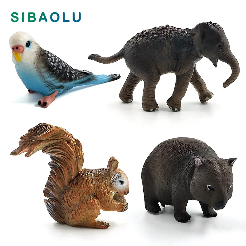 Simulation Squirrel Elephant Parrot Wombat Animal model figurine home decor miniature fairy garden decoration accessories modern
Simulation Squirrel Elephant Parrot Wombat Animal model figurine home decor miniature fairy garden decoration accessories modern