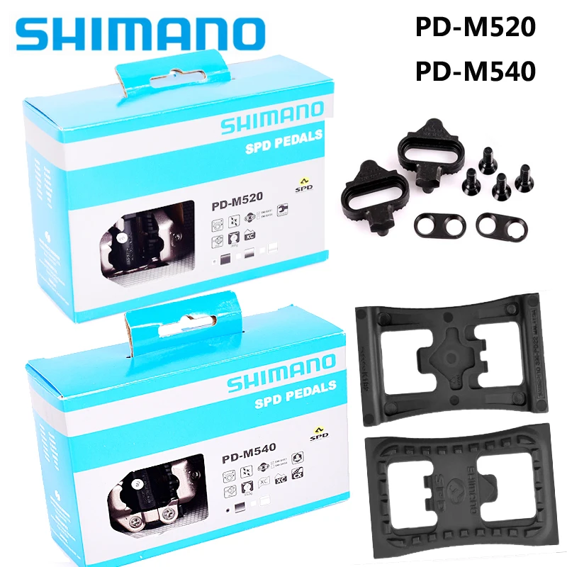 BOX Shimano PD-M520 PD-M540 Self-Locking Clipless SPD Bike Pedal M520 MTB Mountain Bicycle Padals With Original PD22 Cleats
BOX Shimano PD-M520 PD-M540 Self-Locking Clipless SPD Bike Pedal M520 MTB Mountain Bicycle Padals With Original PD22 Cleats
