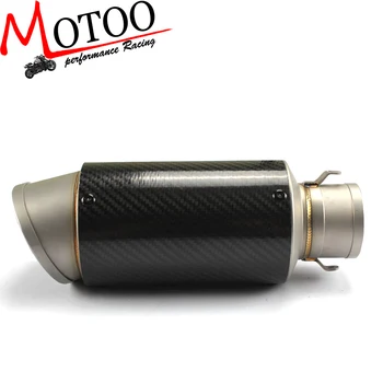 Motoo - Universal Motorcycle Full Carbon Fiber MUFFLER SLIP ON EXHAUST FOR HONDA R1 R3 R6 GSXR600 750 ZX-6R ZX-10R
Motoo - Universal Motorcycle Full Carbon Fiber MUFFLER SLIP ON EXHAUST FOR HONDA R1 R3 R6 GSXR600 750 ZX-6R ZX-10R