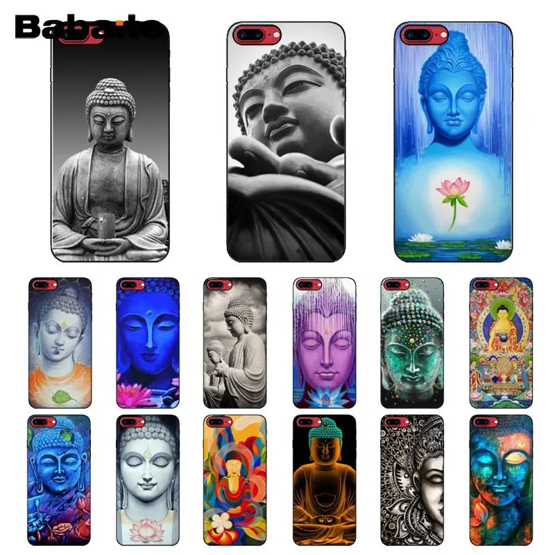 Фото Babaite Buddha DIY Printing Drawing Phone Case cover Shell for iPhone 5 5Sx 6 7 7plus 8 8Plus X XS MAX XR | Мобильные телефоны и