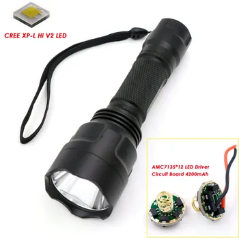 C8 CREE XP-L HI V2 Single Mode 12*7135 LED Driver Circuit Board 4200mAh High Power Strong Light LED Flashlight Torch(1*18650)
C8 CREE XP-L HI V2 Single Mode 12*7135 LED Driver Circuit Board 4200mAh High Power Strong Light LED Flashlight Torch(1*18650)