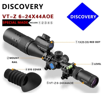 New Hot Brand Discovery VT-Z 6-24X44AOE riflescopes Optical Sight and 1X25 red dot For Hunting Collimator Sight Aim Scope
New Hot Brand Discovery VT-Z 6-24X44AOE riflescopes Optical Sight and 1X25 red dot For Hunting Collimator Sight Aim Scope