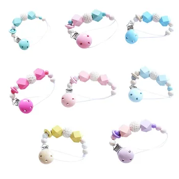 Baby Pacifier Chain Clip Baby Silicone Dummy Pacifier Clip Infant Soother Nipple Chain Anti-drop Chain
Baby Pacifier Chain Clip Baby Silicone Dummy Pacifier Clip Infant Soother Nipple Chain Anti-drop Chain