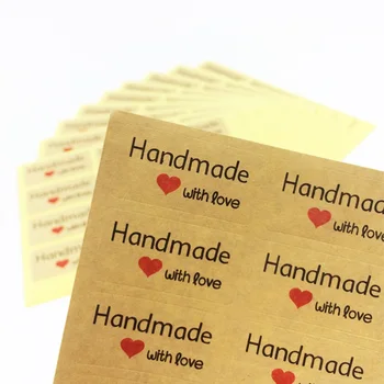 120pcs/lot NEW Students' DIY sticker for handmade products Nice Kraft paper Heart Handmade series Adhesive Baking Seal Sticker
120pcs/lot NEW Students' DIY sticker for handmade products Nice Kraft paper Heart Handmade series Adhesive Baking Seal Sticker