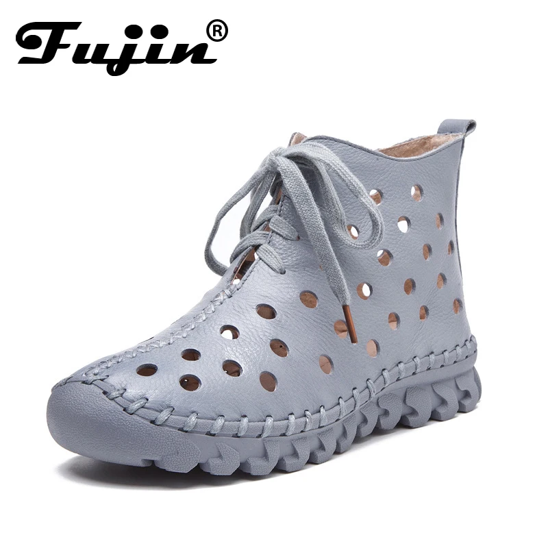 Fujin Spring Summer Shoes Women Genuine Leather Boots Low Heel Ankle Boot Handmade Hollow Fretwork Women Boots
Fujin Spring Summer Shoes Women Genuine Leather Boots Low Heel Ankle Boot Handmade Hollow Fretwork Women Boots