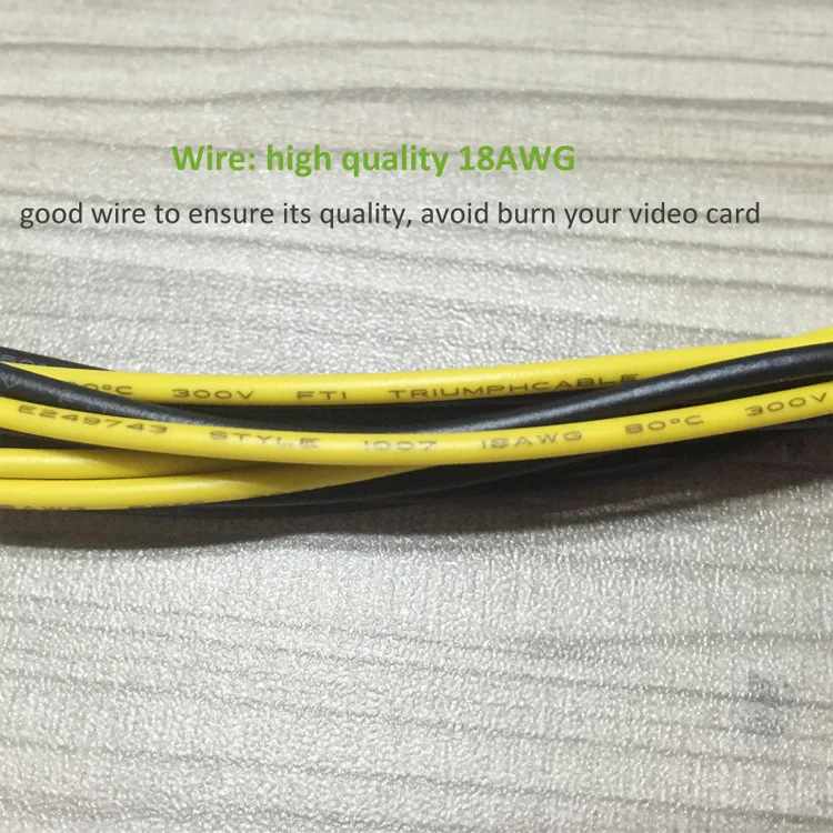 PCIE 8P Female to 2 Port Dual 8pin 6P+2P Male (13)