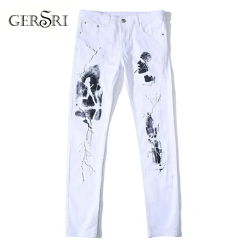 Gersri New men Jeans Classic Fashion Designer Denim Skinny Jeans Pattern men's casual High Quality White Trousers
Gersri New men Jeans Classic Fashion Designer Denim Skinny Jeans Pattern men's casual High Quality White Trousers