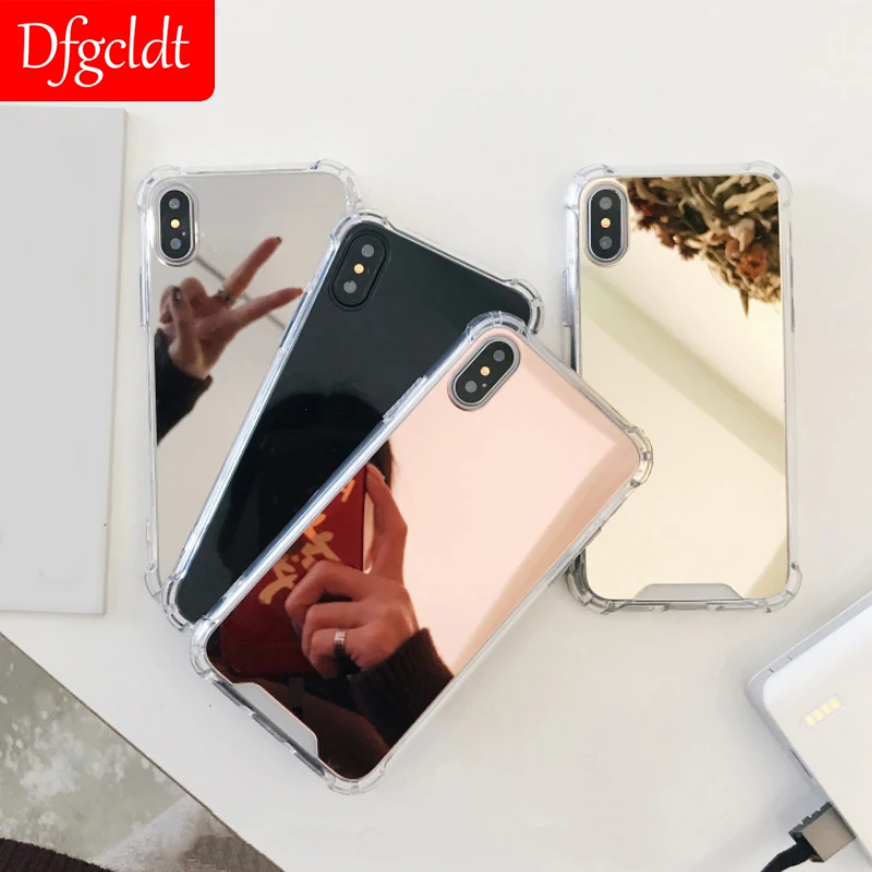 Luxury Plating Mirror Phone Case Cover for iPhone X XR XS MAX Soft PC TPU Shockproof Cover for iPhone 6 6s 7 8 Plus Case Coque
Luxury Plating Mirror Phone Case Cover for iPhone X XR XS MAX Soft PC TPU Shockproof Cover for iPhone 6 6s 7 8 Plus Case Coque