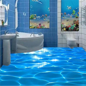 beibehang Custom photo wear thicker PVC floor painting sea water ripples 3D floor painting,papel de parede wallpaper
beibehang Custom photo wear thicker PVC floor painting sea water ripples 3D floor painting,papel de parede wallpaper