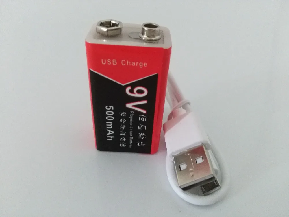 1PCS New constant voltage 9V 500mAh lithium rechargeable battery USB polymer battery instrumentation dedicated 9v battery
1PCS New constant voltage 9V 500mAh lithium rechargeable battery USB polymer battery instrumentation dedicated 9v battery
