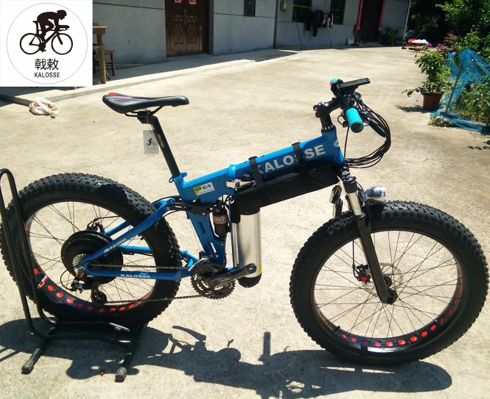 Kalosse Fat bikes 48V 1000W electrical fat bike 26*4.0 tires electrical beach bike 27 speed M370