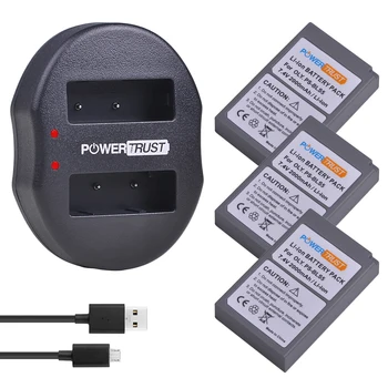 3x 2000mAh PS-BLS5 BLS-5 BLS5 BLS50 Battery + Dual USB Charger for Olympus PEN E-PL2,E-PL5,E-PL6,E-PL7,E-PM2,E-M10,E-M10 II
3x 2000mAh PS-BLS5 BLS-5 BLS5 BLS50 Battery + Dual USB Charger for Olympus PEN E-PL2,E-PL5,E-PL6,E-PL7,E-PM2,E-M10,E-M10 II
