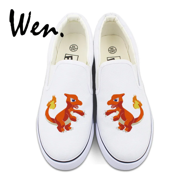 Wen Men Low Top Canvas Shoes Anime Design Pokemon Charmeleon Slip on Platform Sneakers Pocket Monster Strapless Plimsolls
Wen Men Low Top Canvas Shoes Anime Design Pokemon Charmeleon Slip on Platform Sneakers Pocket Monster Strapless Plimsolls