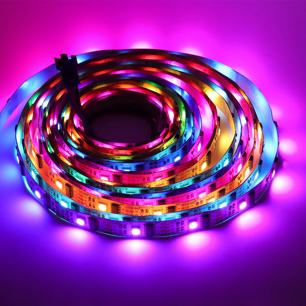 1m-5m-DC-5V-LED-Strip-IP67-Waterproof-WS2801-32LEDS-M-Flexible-Led-Tape-Lamp-Under (4)