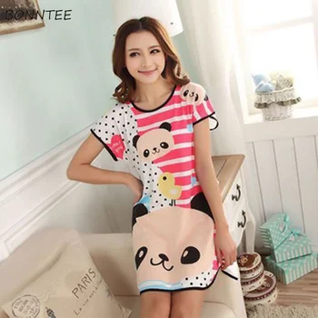 Nightgowns Women Cartoon Kawaii Short Sleeve Nightdress Womens Trendy Cotton Sleepwear Breathable Students Lovely Summer Loose
Nightgowns Women Cartoon Kawaii Short Sleeve Nightdress Womens Trendy Cotton Sleepwear Breathable Students Lovely Summer Loose