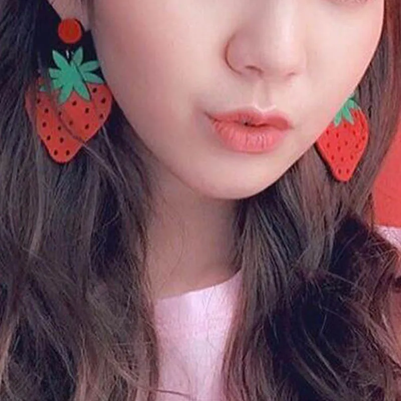 Women Fashion Perosnality All-match Cute Cartoon Fruit Shape Long Style Dangle Earrings
Women Fashion Perosnality All-match Cute Cartoon Fruit Shape Long Style Dangle Earrings