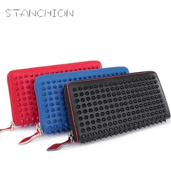 STANCHION Design Women Fighting Rivets Wallets Genuine Leather Purse Europe And America Clutch Wallet Card Bags 3 Colors
STANCHION Design Women Fighting Rivets Wallets Genuine Leather Purse Europe And America Clutch Wallet Card Bags 3 Colors