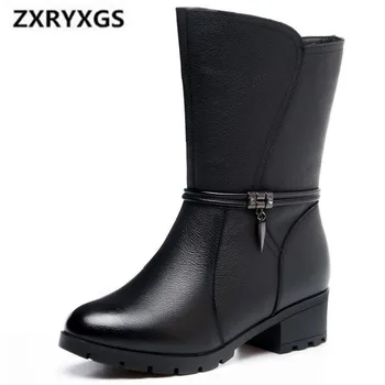 HOT 2019 New Autumn Winter Boots Women Shoes Large Size Genuine Leather Boots Non-slip Warm Plus Velvet Women Boots Martin Boots
HOT 2019 New Autumn Winter Boots Women Shoes Large Size Genuine Leather Boots Non-slip Warm Plus Velvet Women Boots Martin Boots